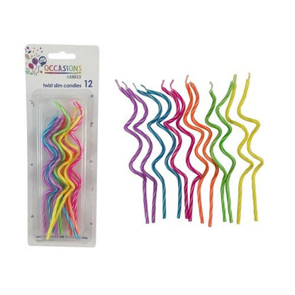 CANDLE TWISTED SLIMS 12pk image 0