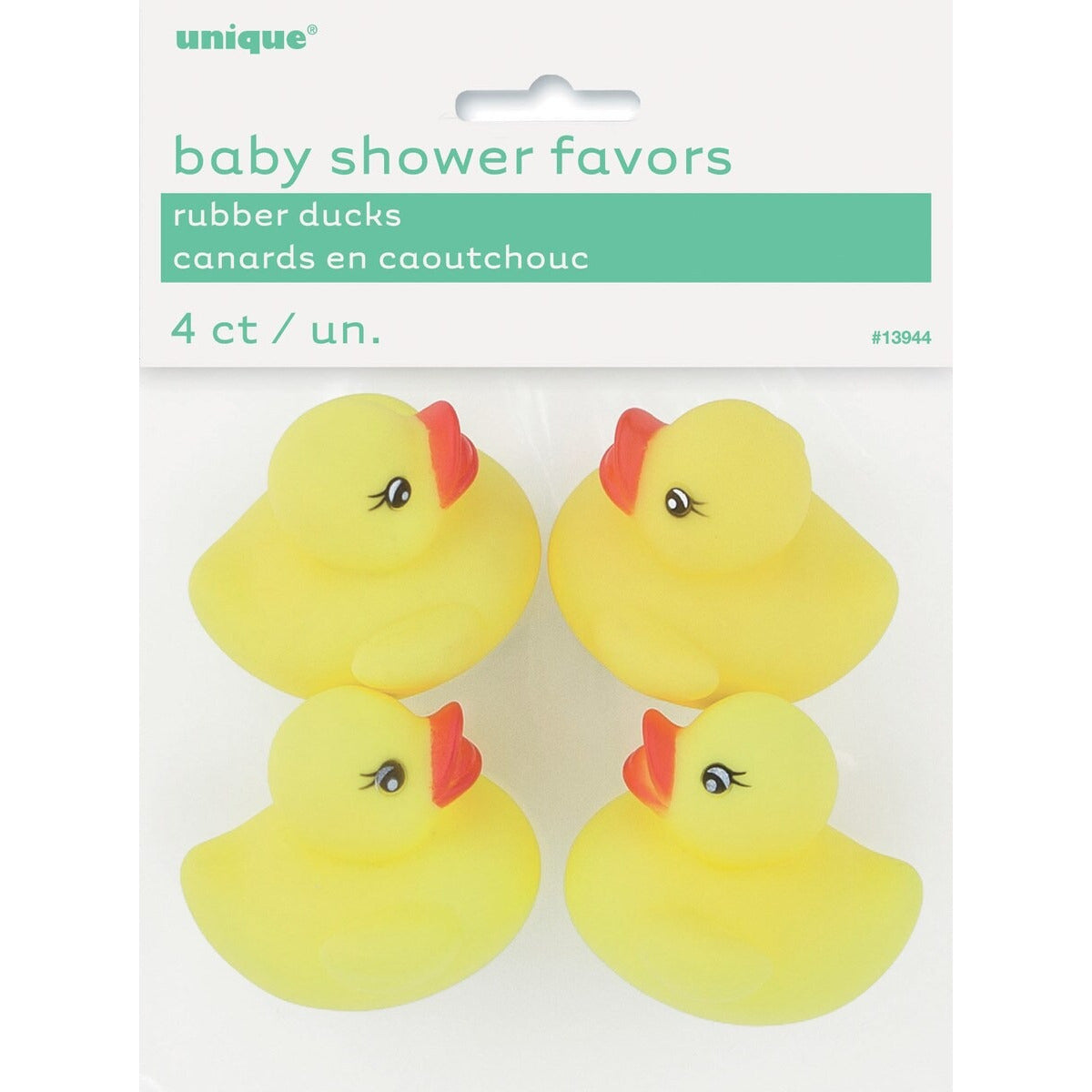 4 BABY SHOWER RUBBER DUCKS image 0