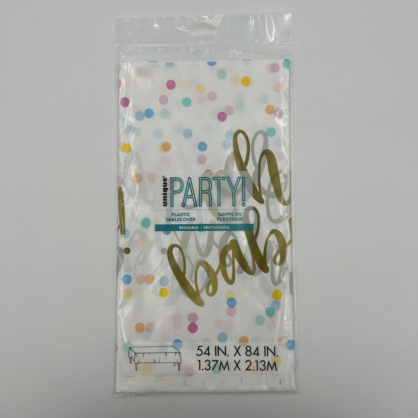 Oh Baby Printed Rectangle Table Cover 137cm x 274cm (54" x 108") image 0
