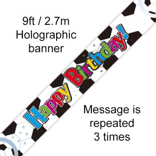 BANNER 2.7M BDAY FOOTBALL image 0