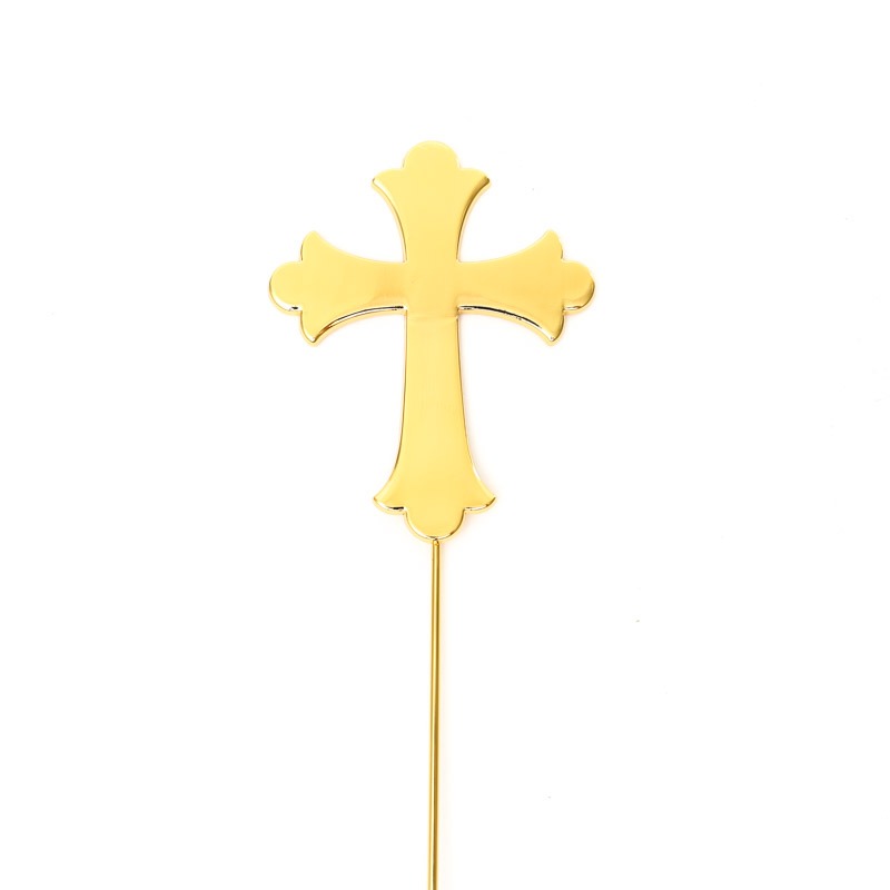 GOLD Plated Cake Topper - CROSS image 0
