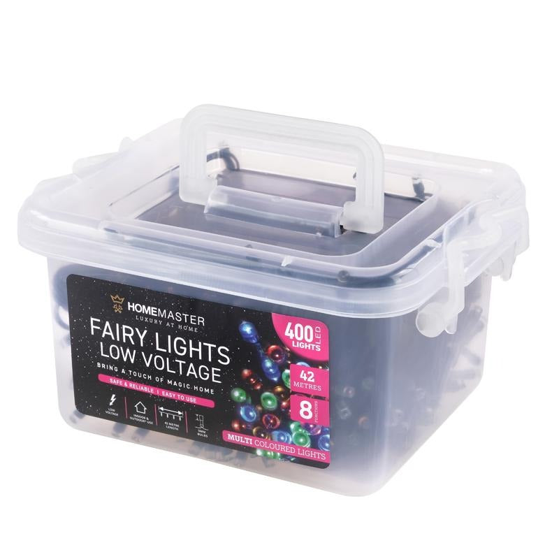 Fairy Light Low Voltage 400LED 40m Total length Multi Colour 8 Functions image 0
