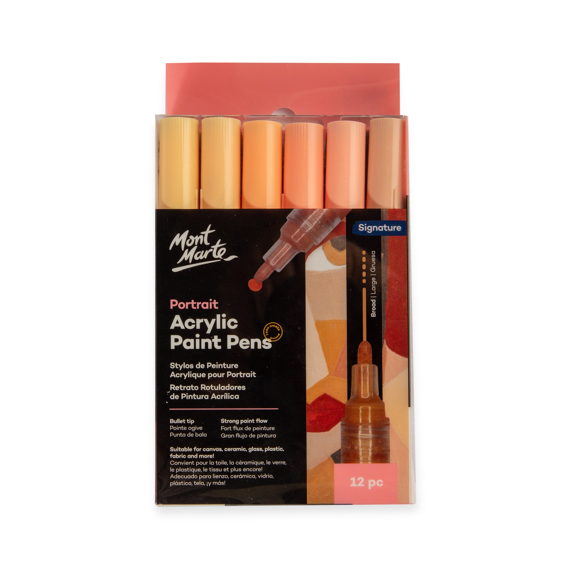Portrait Acrylic Paint Pens Broad Tip 12pc image 0