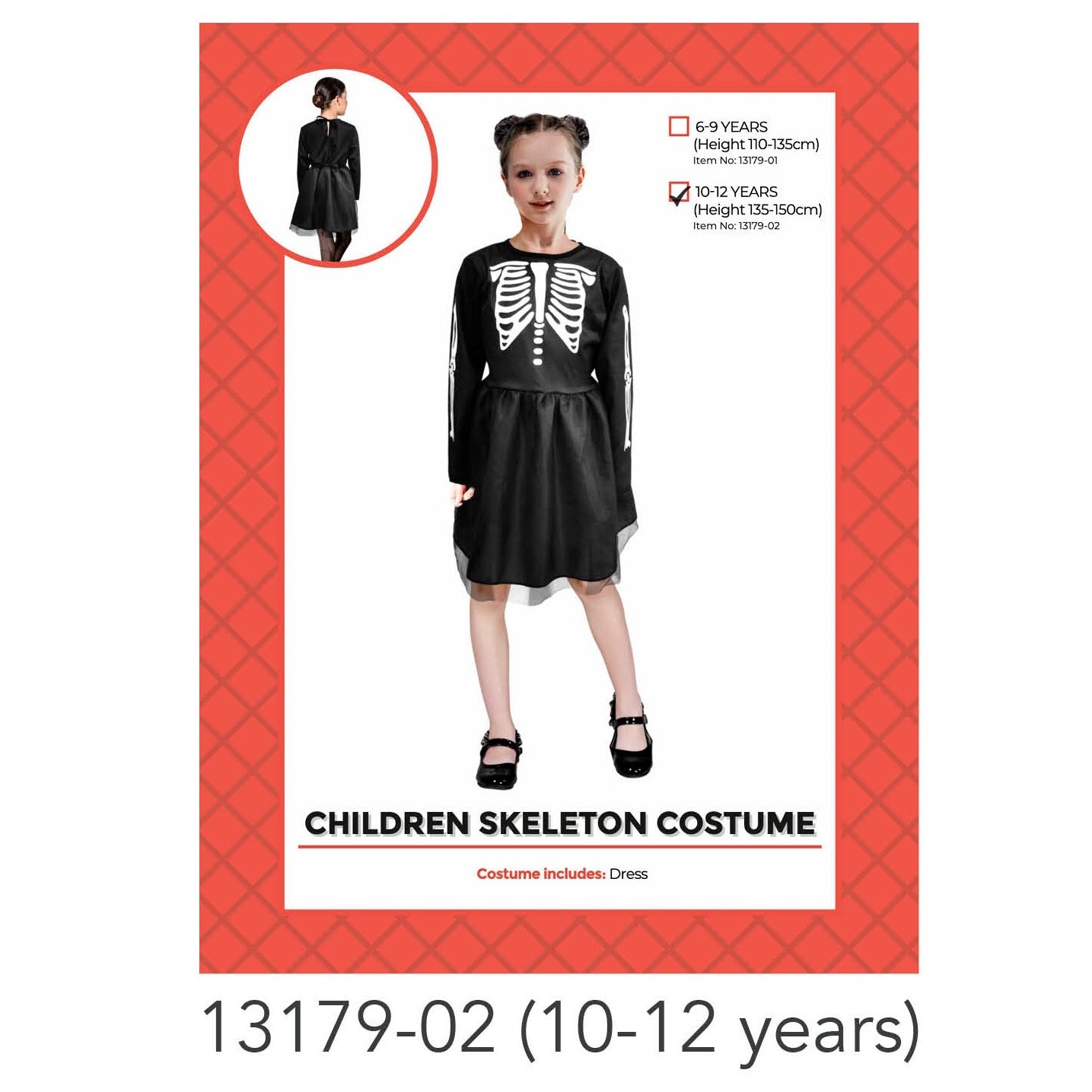 Children skeleton girl Costume (10-12 years) image 0
