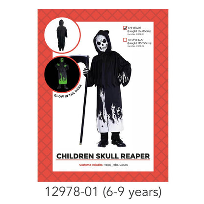 Children Skull Reaper Costume 6-9 years image 0