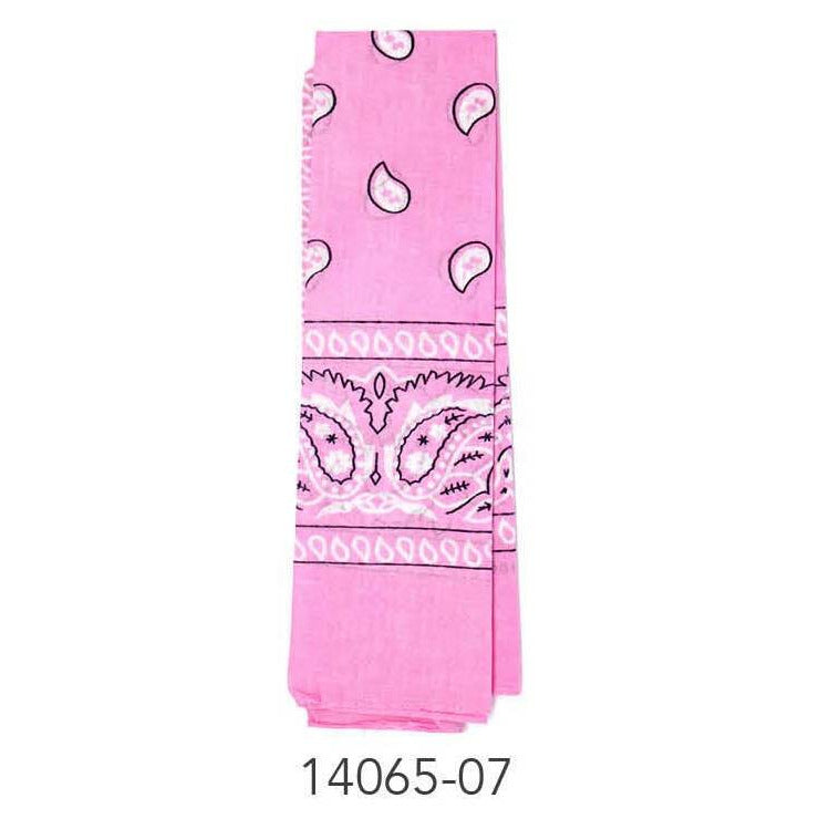 Bandana (Paisley) (Light Pink)Cotton image 0