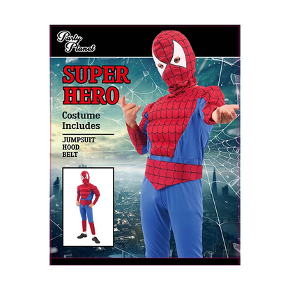 Boys Spiderman Kids Costume XXLarge (H: 152cm W: 64cm) image 0