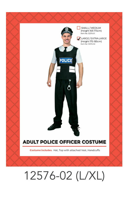 Adult Police Man Costume (L/XL) image 0