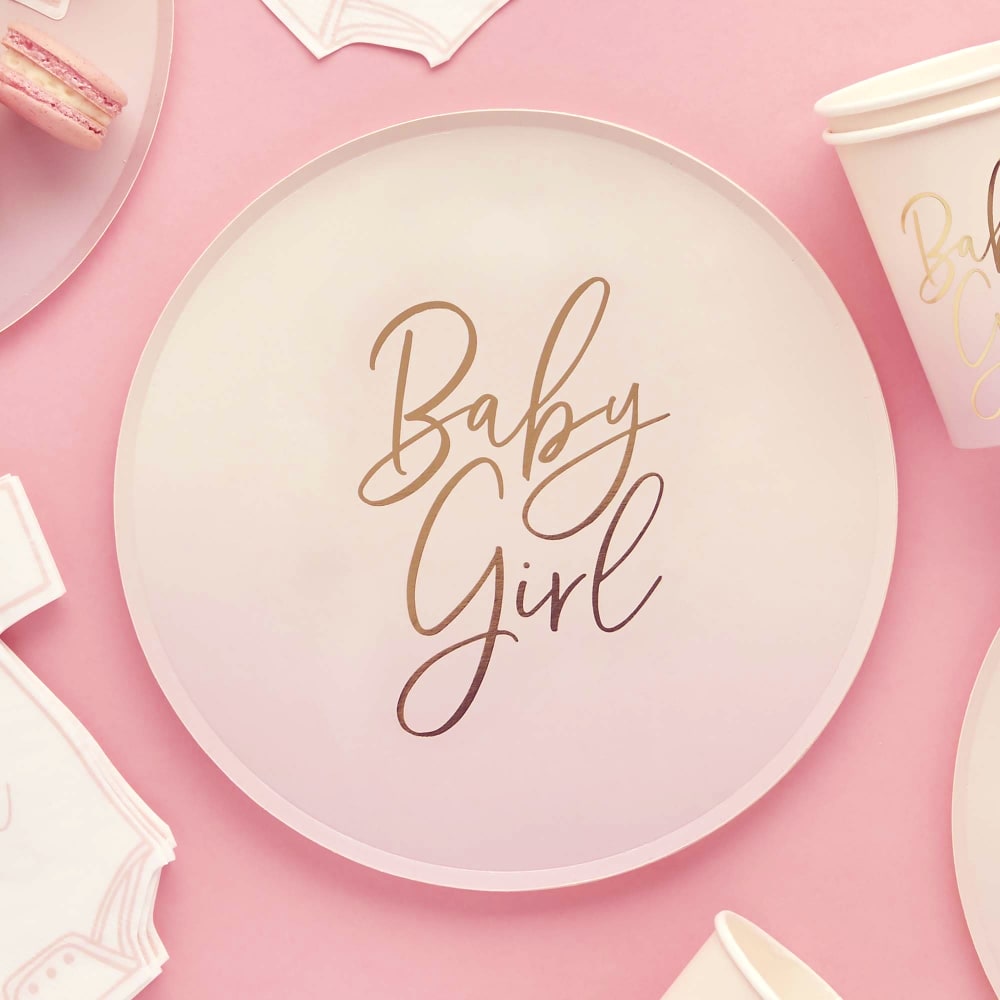 Baby Shower Pink 23Cm Paper Cups 10pk