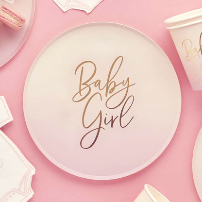 Baby Shower Pink 23Cm Paper Cups 10pk