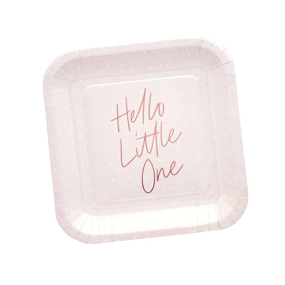 Hello Little One 23Cm Paper Plates 10pk