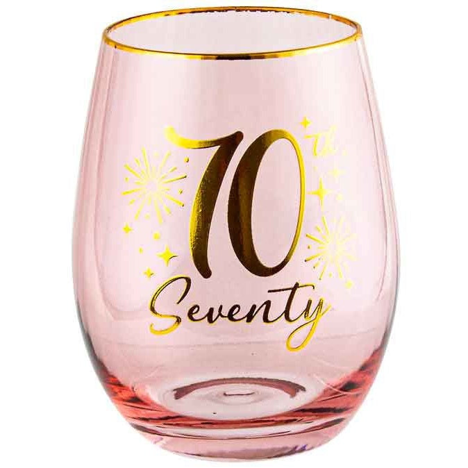 70TH FLUTED STEMLESS GLASS
