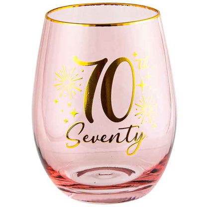 70TH FLUTED STEMLESS GLASS