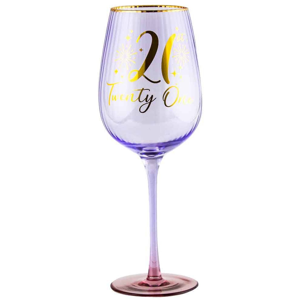 21ST FLUTED WINE GLASS