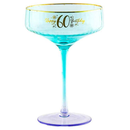 60TH FLUTED COUPE GLASS