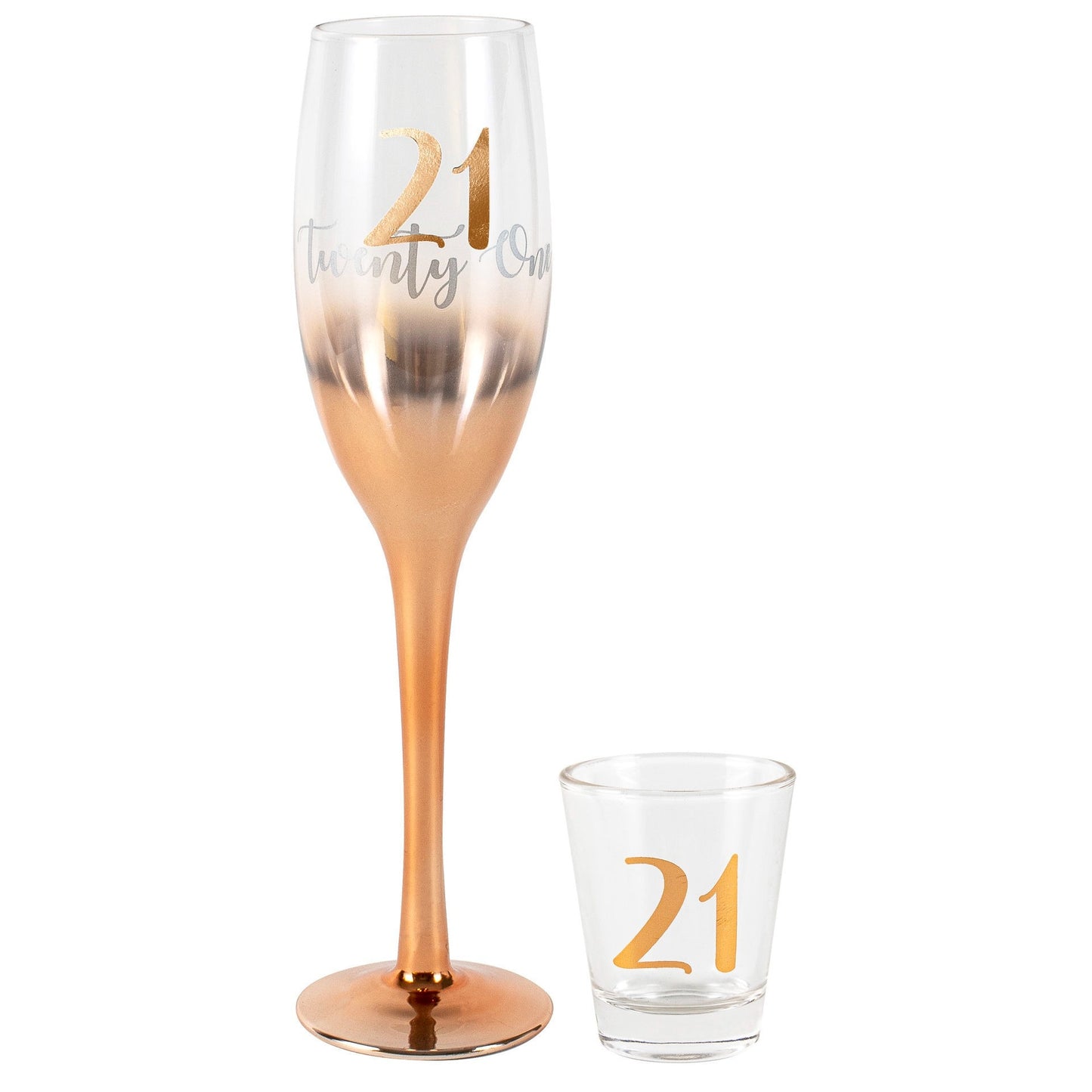 21 ROSE GOLD OMBRE CHAMPAGNE AND