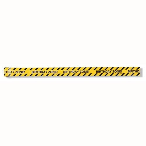 Under Construction Birthday Zone Warning Tape 13.7m