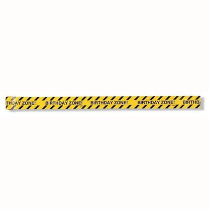 Under Construction Birthday Zone Warning Tape 13.7m