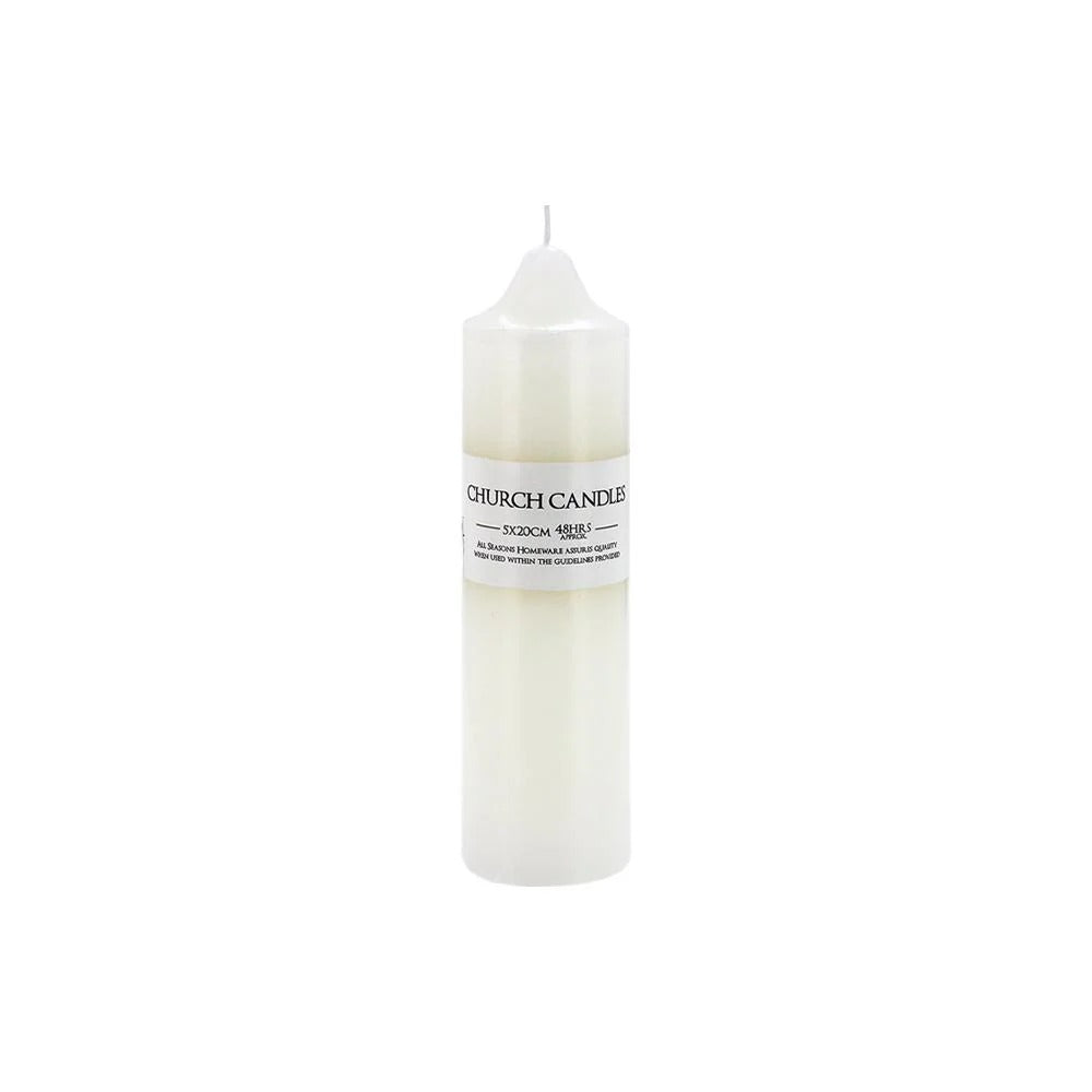 Pillar Candle 5x20cm - White
