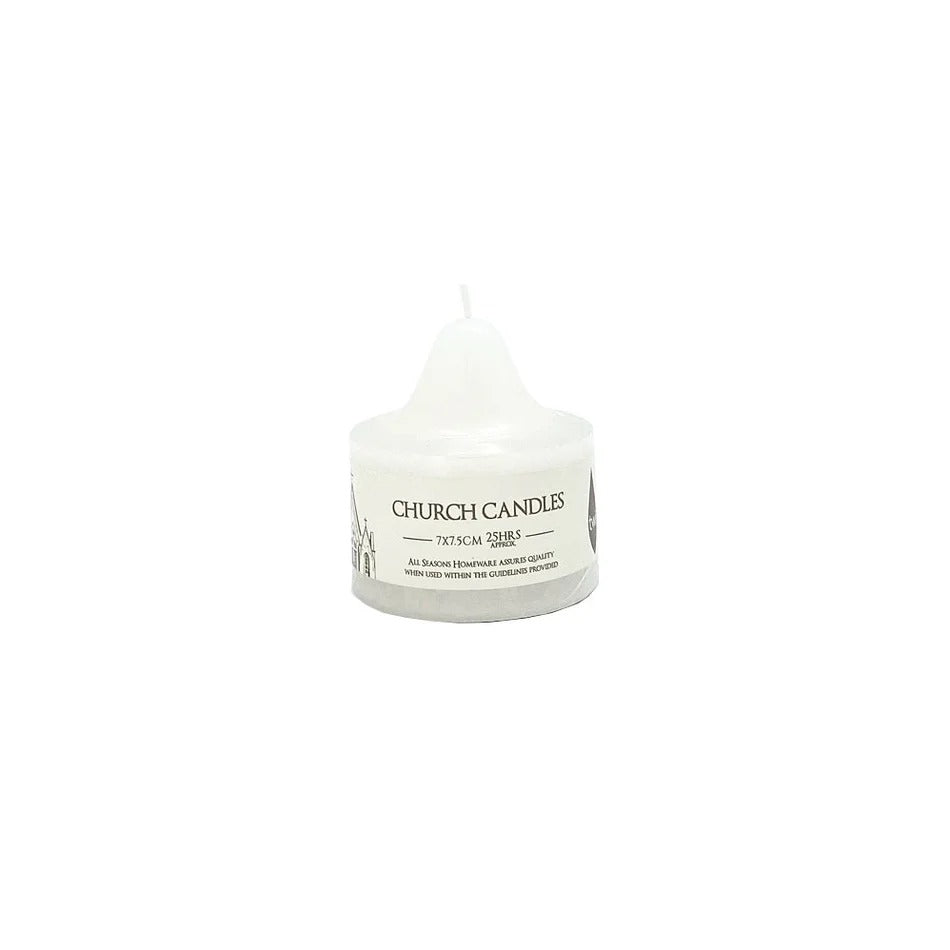 Pillar Candle 7x7.5cm - White
