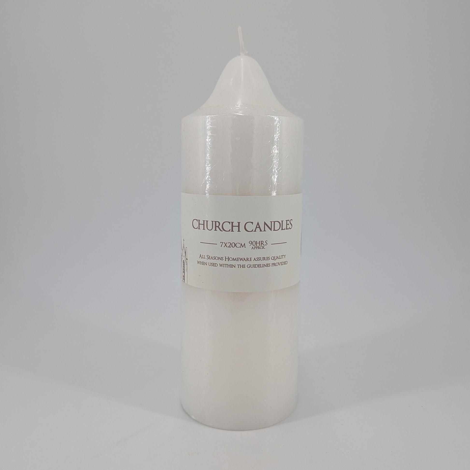 Pillar Candle 7x20cm - White