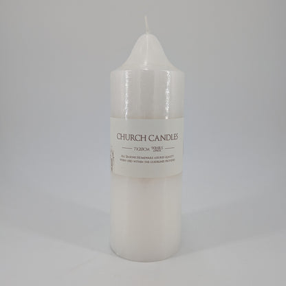 Pillar Candle 7x20cm - White