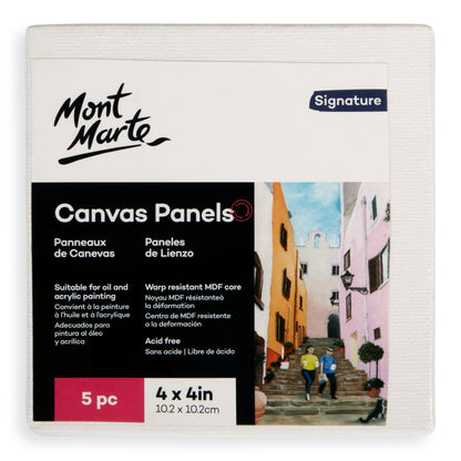 Canvas Panels Pack 5 10.2x10.2cm