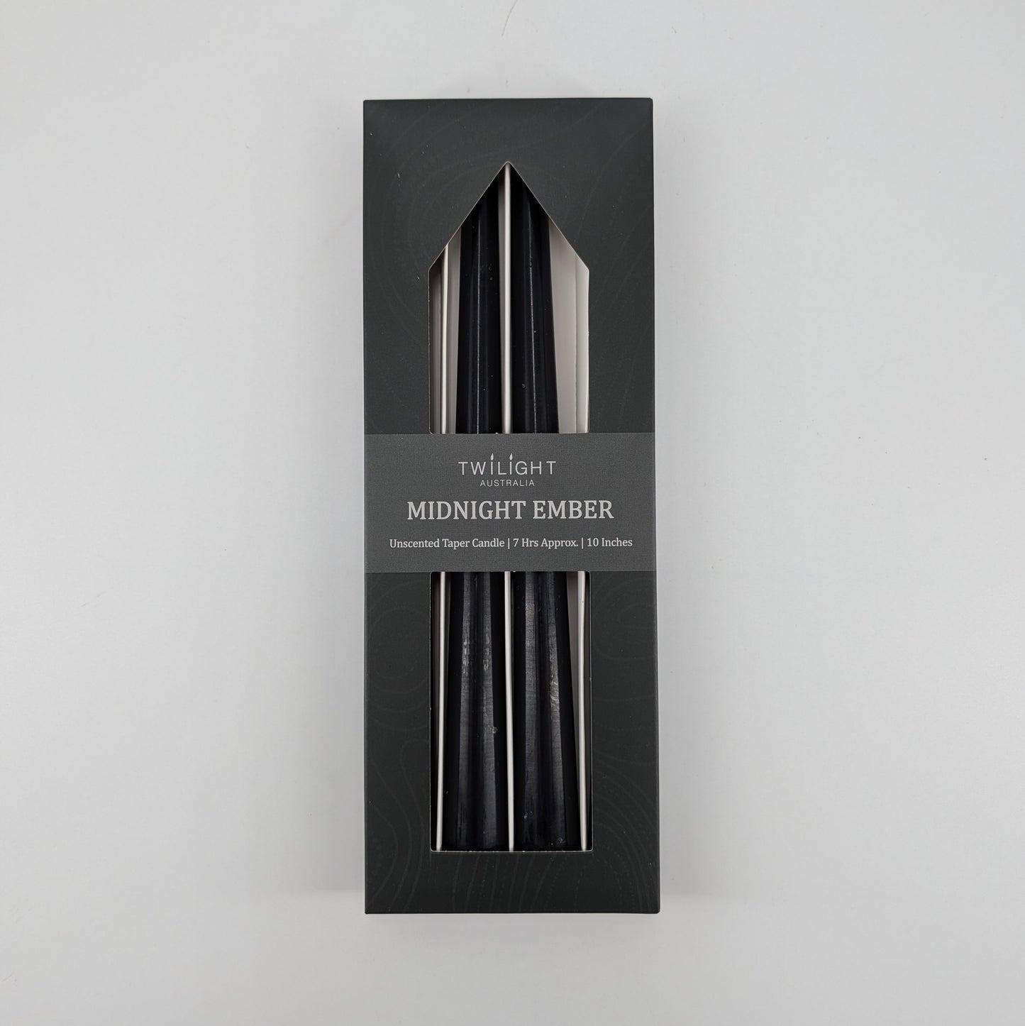 Taper Candle 4pcs 10" - Black