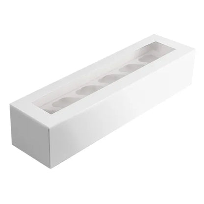MONDO CUPCAKE BOX- LONG 12 CUP 21X6X4IN 54X15X10cm Insert Cavity 8.5x6cm