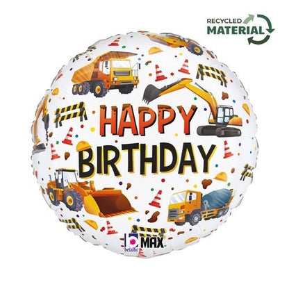 18" Foil Balloon - CONSTRUCTION EQUIP BD