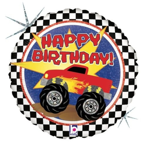 18" Foil Balloon - MONSTER TRUCK