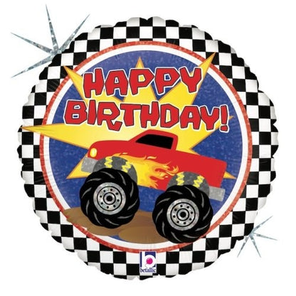 18" Foil Balloon - MONSTER TRUCK