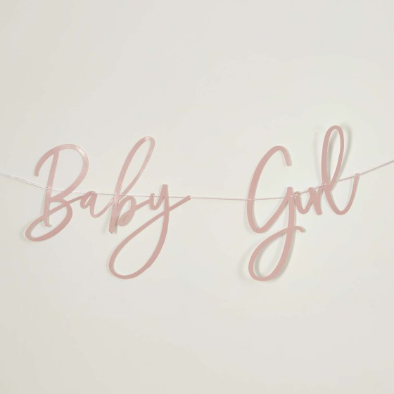 Baby Shower Pink  "Baby Girl" Card Banner 2M