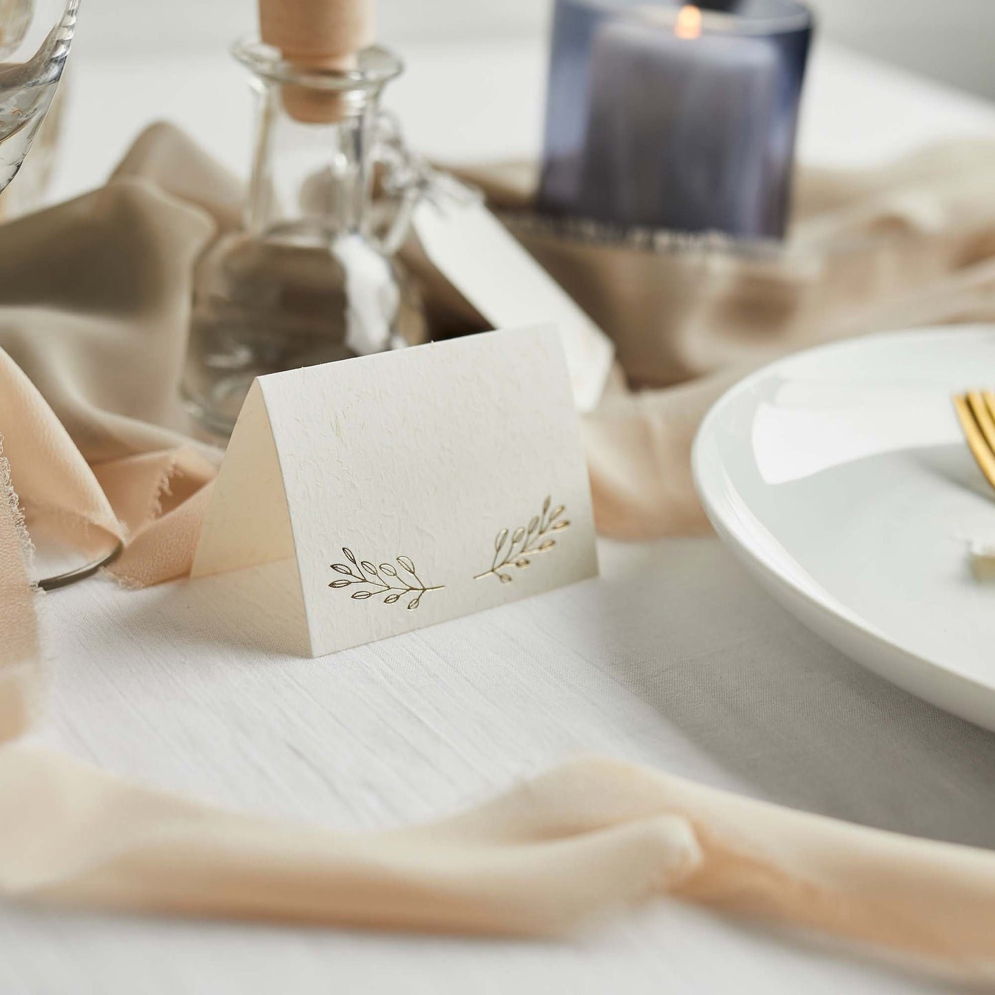 Diy Wedding Gold Vine Place Cards