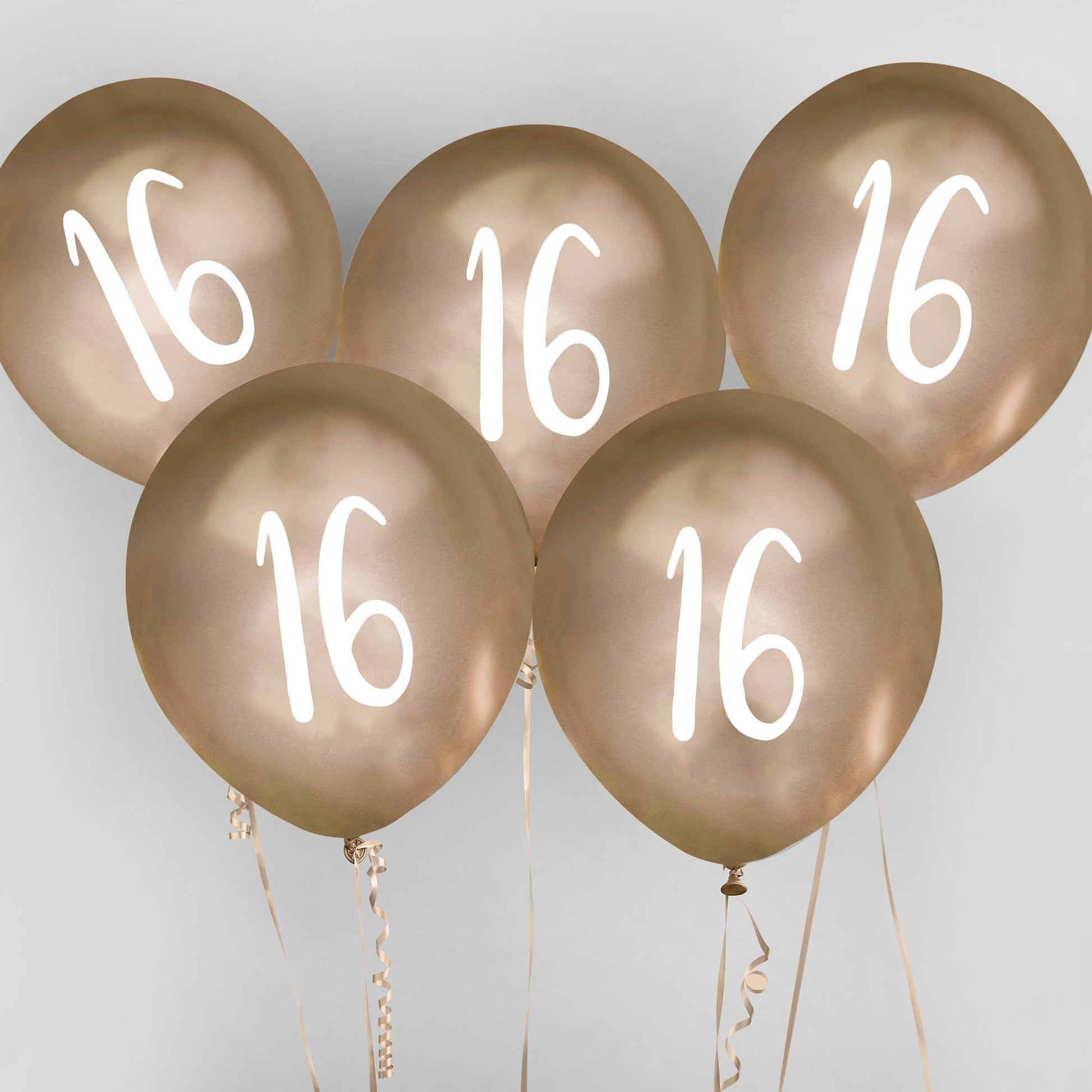 Metallic Gold  '16' Balloon Bundle