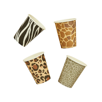 Party Animals Print 8pk 250ml Paper Cups