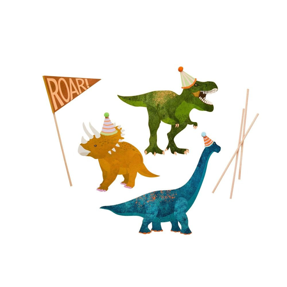 Dinosaur Party Cake Decorating Kit 4pk