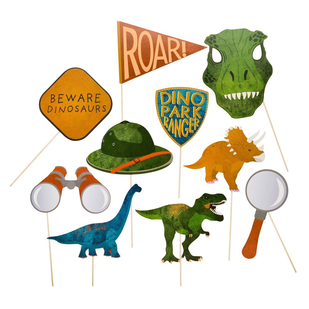 Dinosaur Party Photo Props 10pk