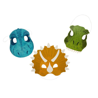 Dinosaur Party Masks 6pk
