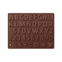 Small English Alphabet Numbers Emojis Chocolate Silicone Mould: Single