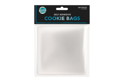 100mm x 100mm Cookie Bags - 100Pack Iconic Cake Art