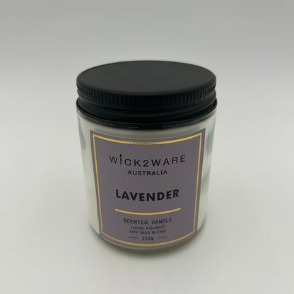 Scented Soy Wax Candle 210g - Lavender (6/24)