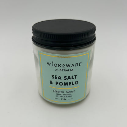 Scented Soy Wax Candle 210g - Sea Salt & Pomelo