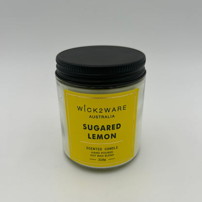 Scented Soy Wax Candle 210g - Sugared Lemon