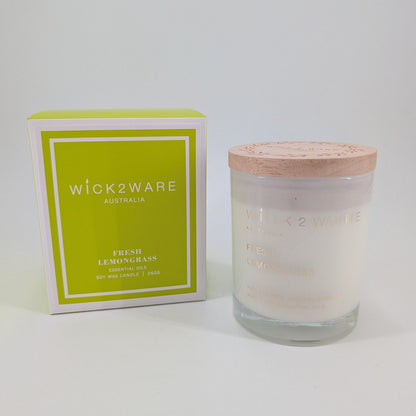 Soy Candle Jar 260g - Fresh Lemongrass