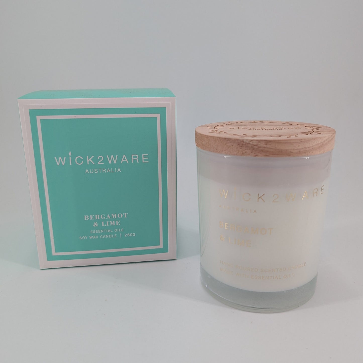 Soy Candle Jar 260g - Bergamot & Lime