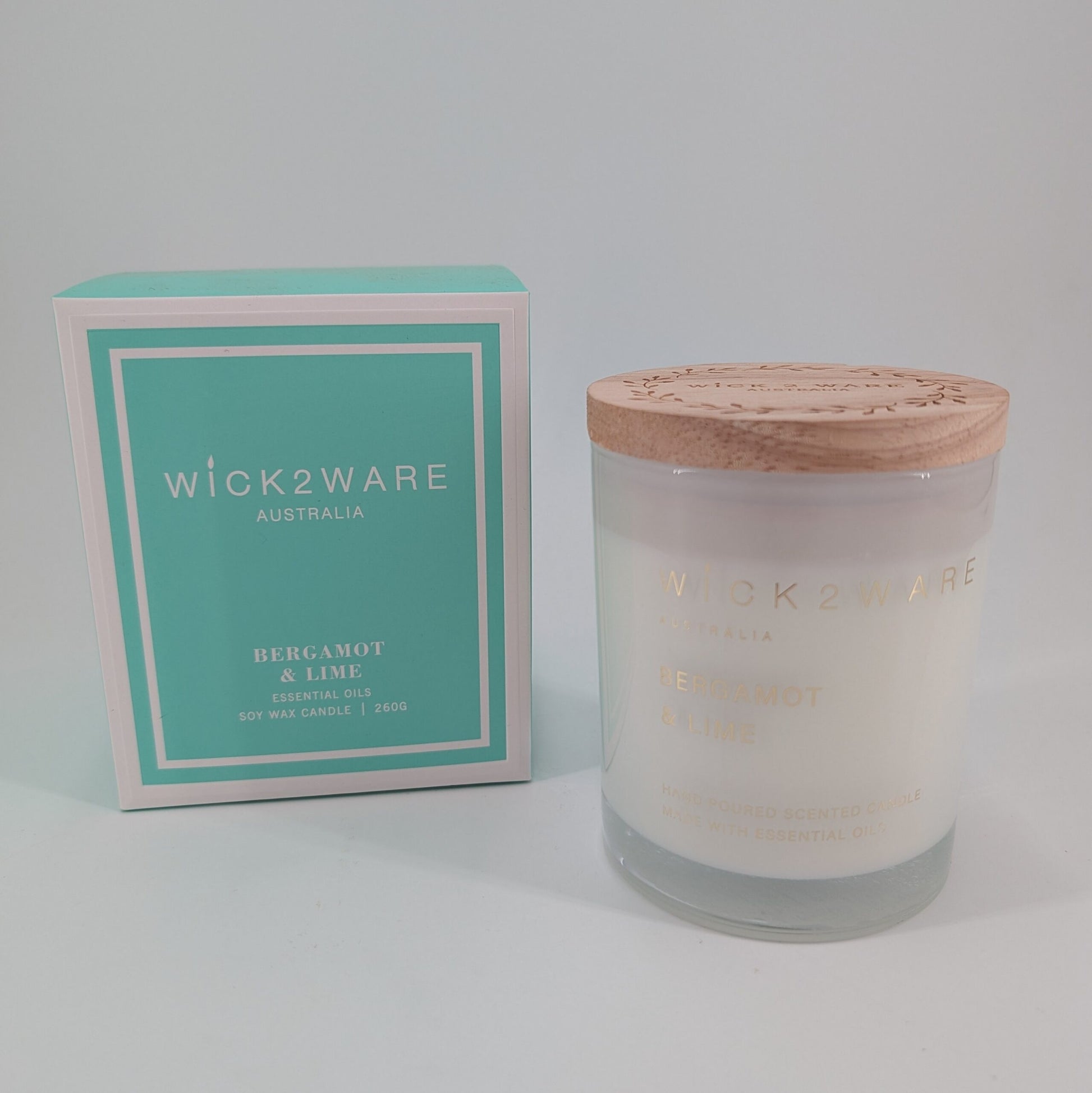 Soy Candle Jar 260g - Bergamot & Lime