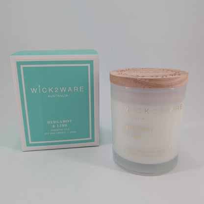 Soy Candle Jar 260g - Bergamot & Lime