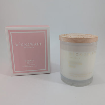Soy Candle Jar 260g - Morning Rose