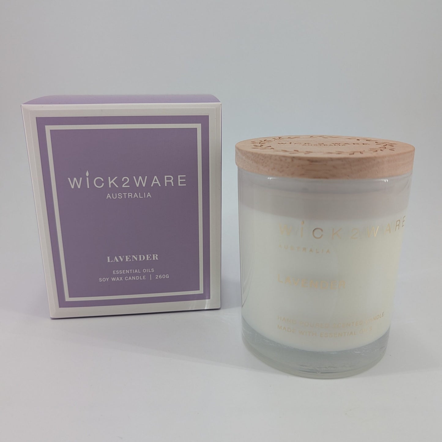 Soy Candle Jar 260g - Lavender